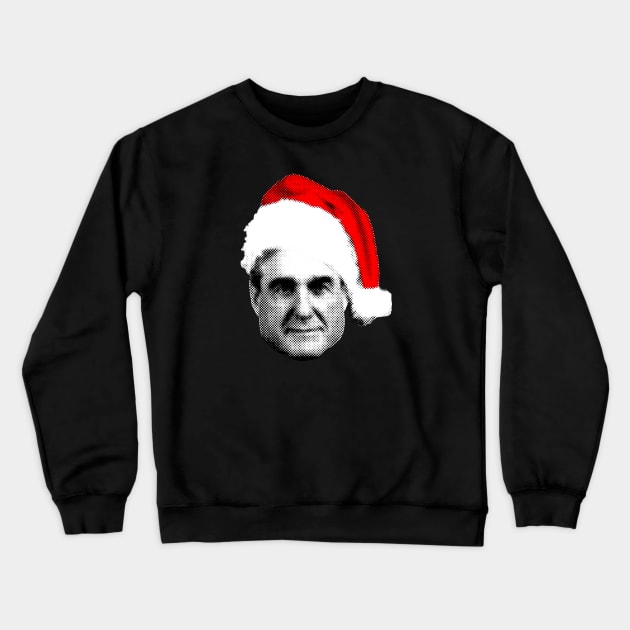 Mueller Santa Hat Happy Christmas Season FBI Retro Crewneck Sweatshirt by ClothedCircuit